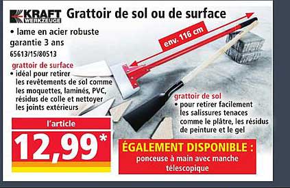 Grattoir de sol ou de surface