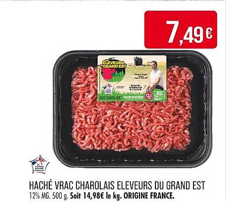 Haché Vrac Charolais Éleveurs du Grand Est