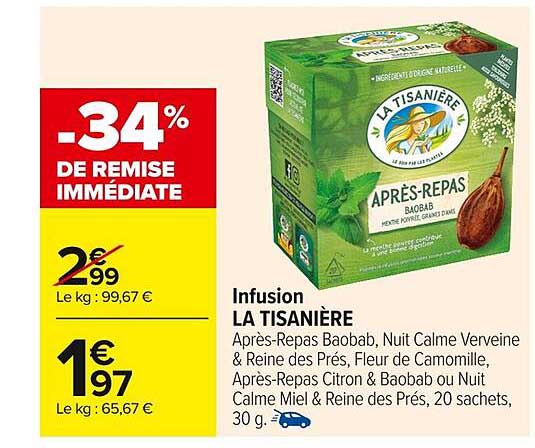 Infusion LA TISANIÈRE