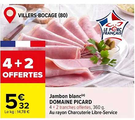 Jambon blanc(a) DOMAINE PICARD
