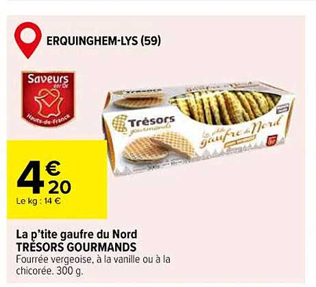La p’tite gaufre du Nord TRESORS GOURMANDS