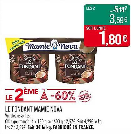 LE FONDANT MAMIE NOVA