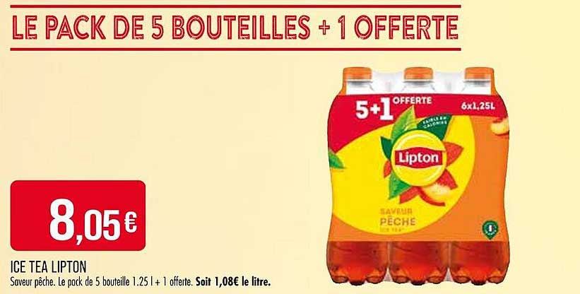 LE PACK DE 5 BOUTEILLES + 1 OFFERTE