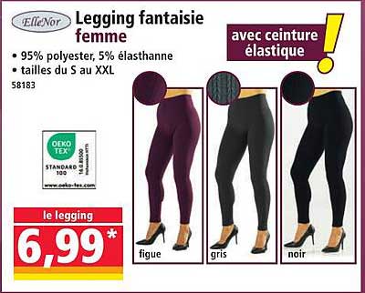Legging fantaisie femme
