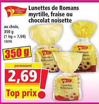 Lunettes de Romans myrtille, fraise ou chocolat noisette