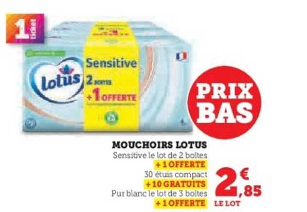 MOUCHOIRS LOTUS