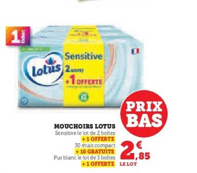 MOUCHOIRS LOTUS