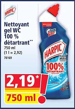 Nettoyant gel WC 100 % détartrant