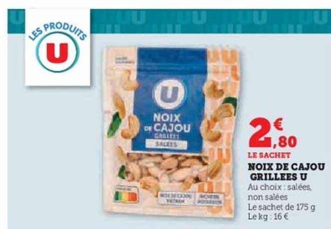 NOIX DE CAJOU GRILLEES U