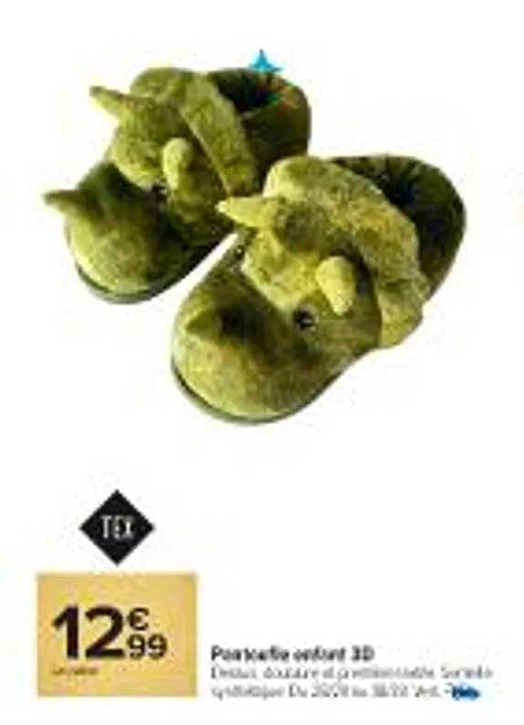 Pantoufle enfant 3D