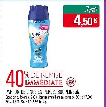 PARFUM DE LINGE EN PERLES SOUPLINE