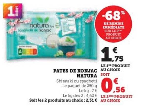 PÂTES DE KONJAC NATURA