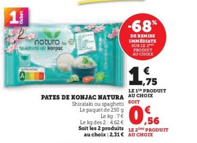 PATES DE KONJAC NATURA