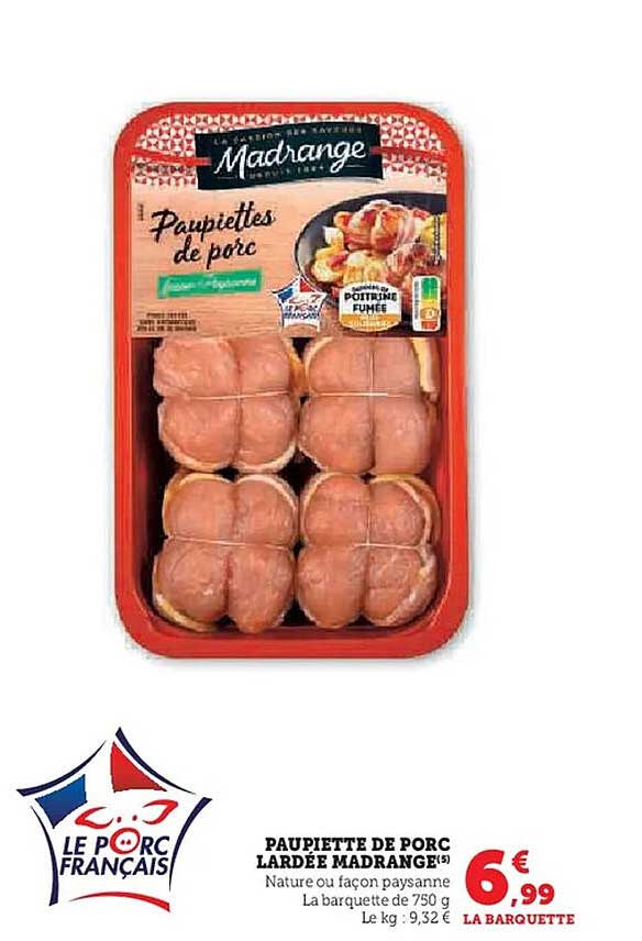 PAUPIETTE DE PORC LARDÉE MADRANGE