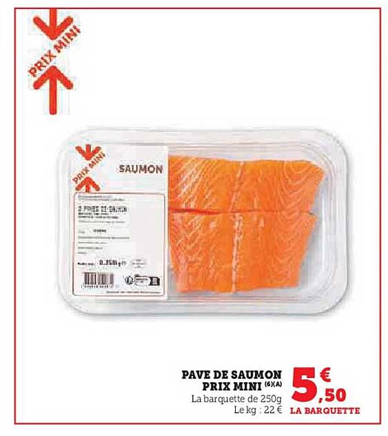 PAVE DE SAUMON PRIX MINI
