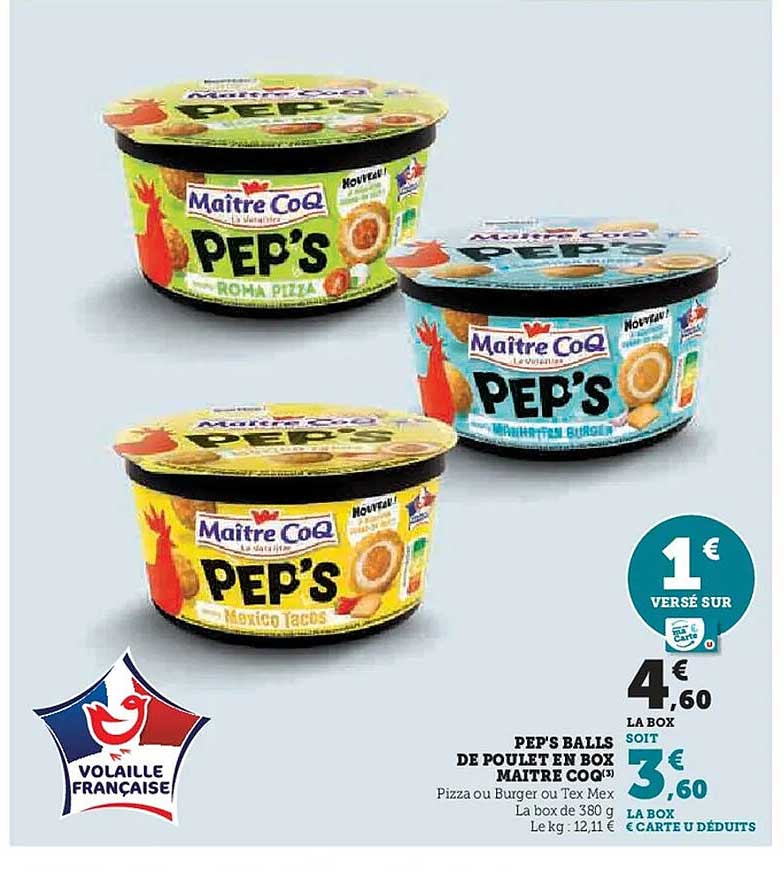PEP'S BALLS DE POULET EN BOX MAÎTRE COQ