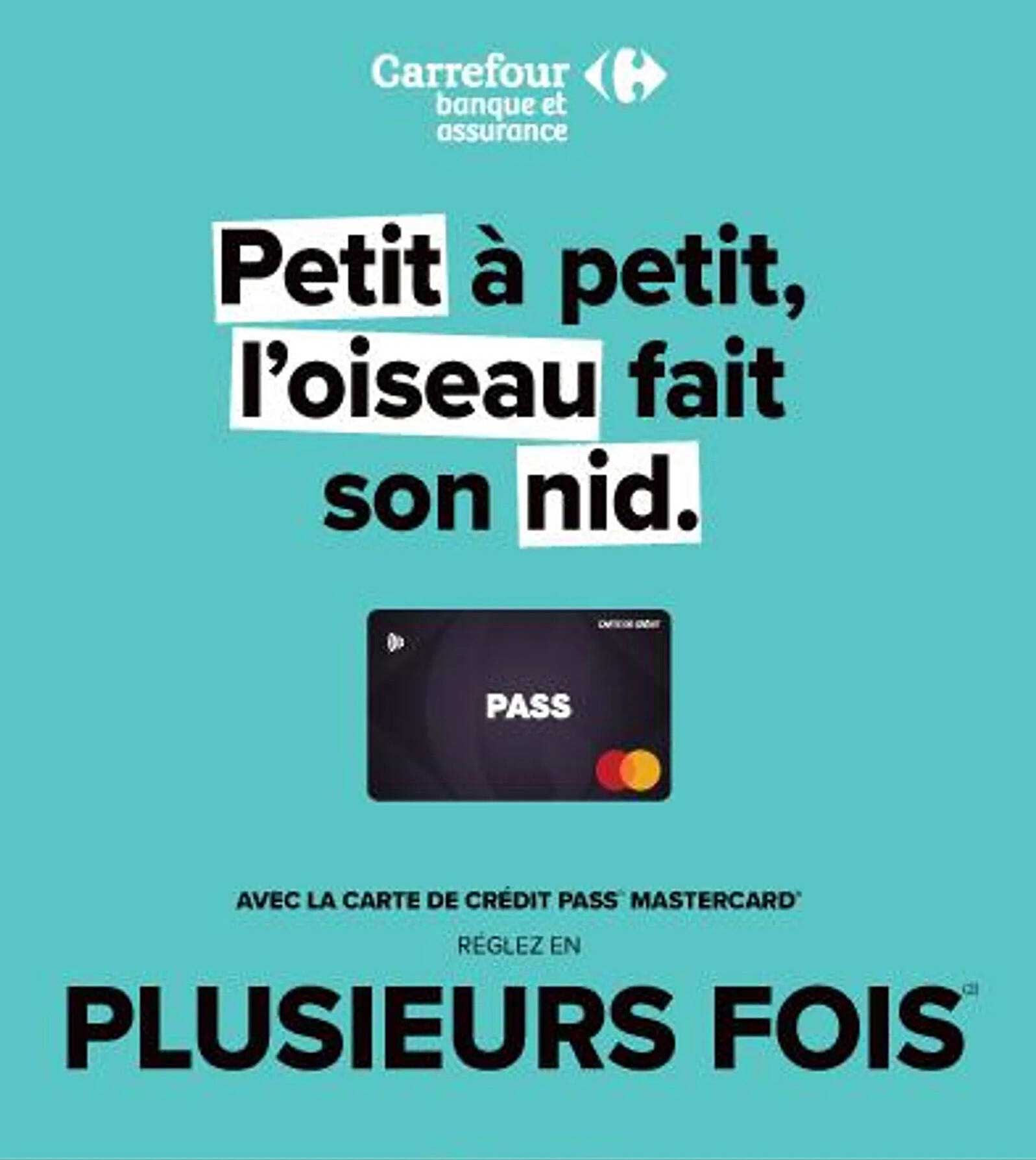 Petit à petit, l'oiseau fait son nid.