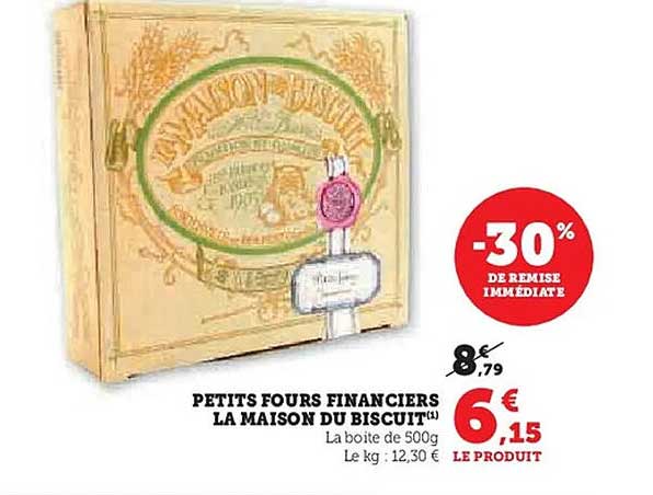 PETITS FOURS FINANCIERS LA MAISON DU BISCUIT