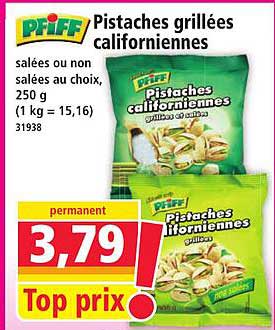 Pistaches grillées californiennes