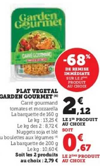 Plat Végétal Garden Gourmet