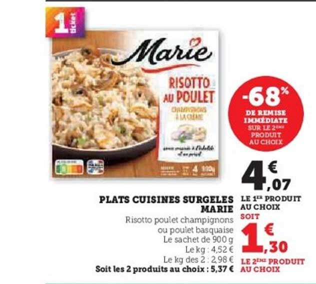 PLATS CUISINES SURGELES MARIE
