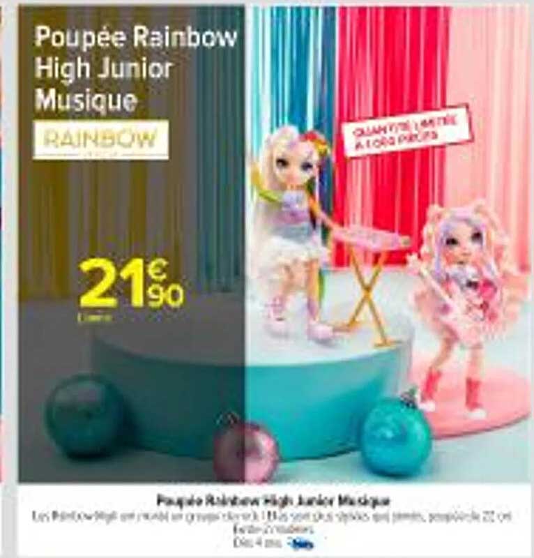 Poupée Rainbow High Junior Musique