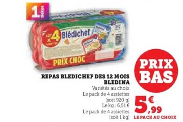REPAS BLEDICHEF DES 12 MOIS BLEDINA