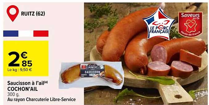 Saucisson à l'ail COCHON'AIL
