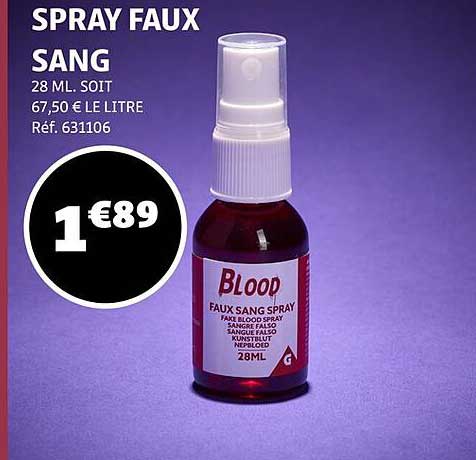 SPRAY FAUX SANG
