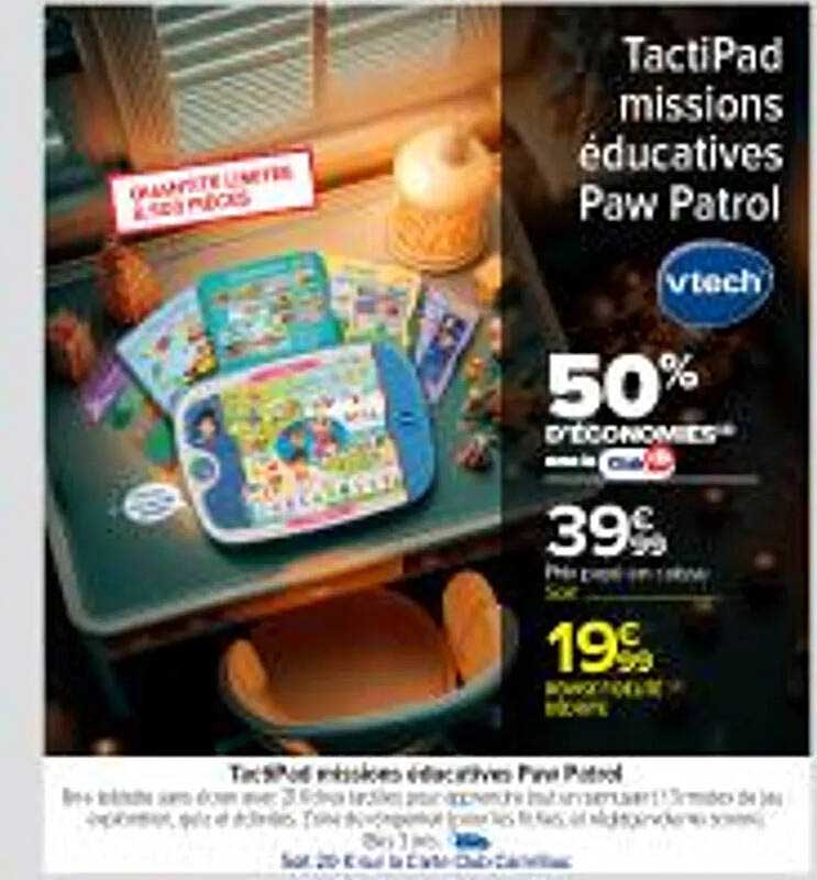 TactiPad missions éducatives Paw Patrol