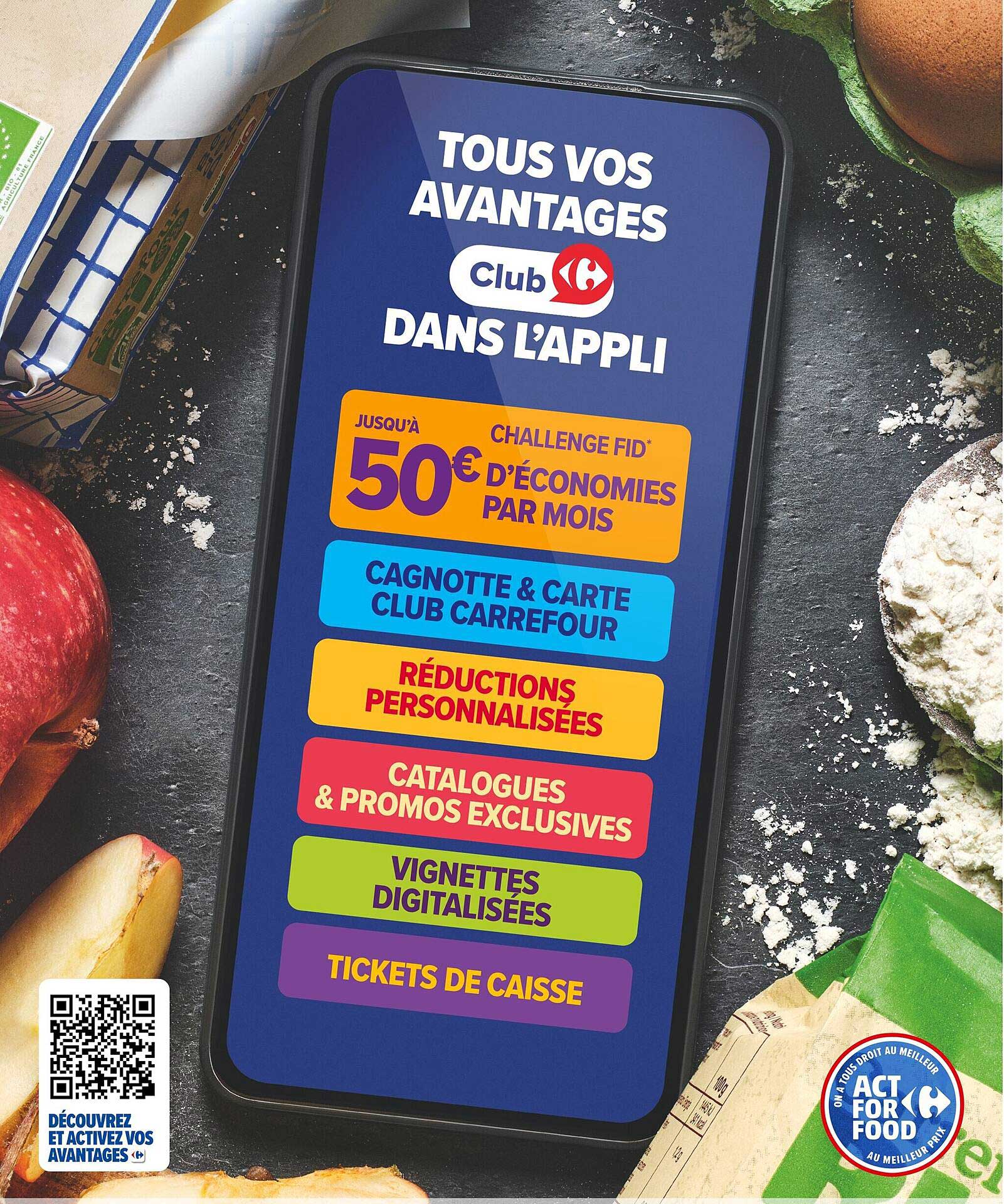 Tous vos avantages Club Carrefour dans l'appli