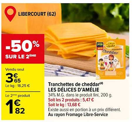 Tranchettes de cheddar(d) LES DÉLICES D'AMÉLIE