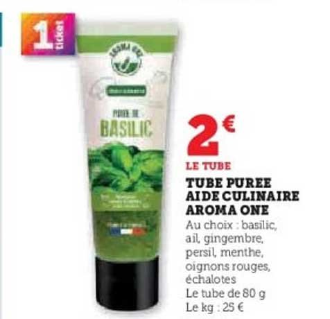 TUBE PURÉE AIDE CULINAIRE AROMA ONE