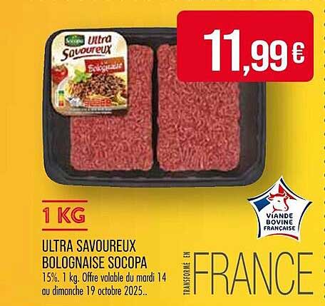 ULTRA SAVOUREUX BOLOGNAISE SOCOPA