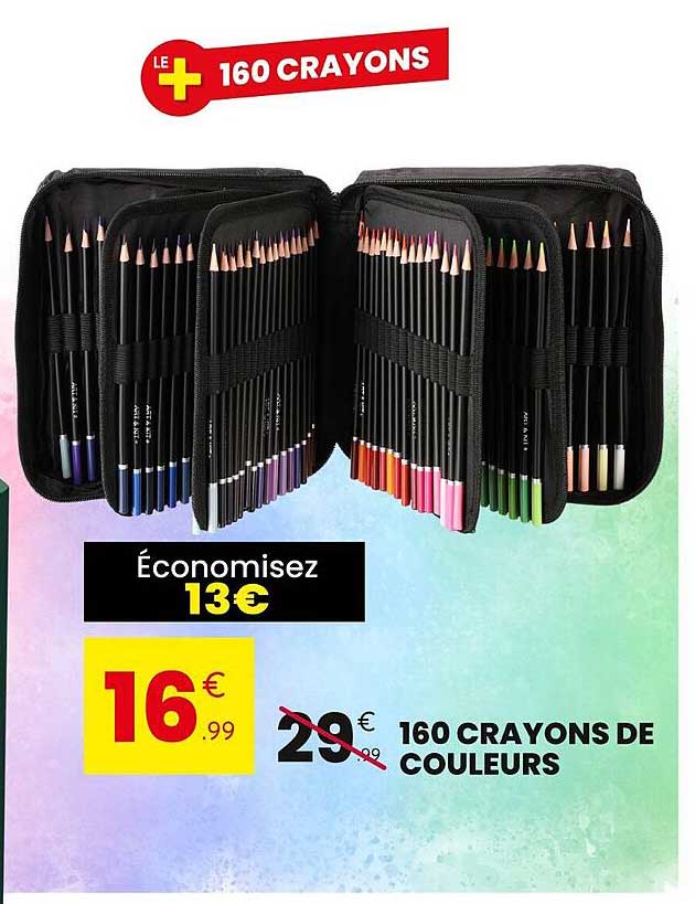 160 CRAYONS DE COULEURS