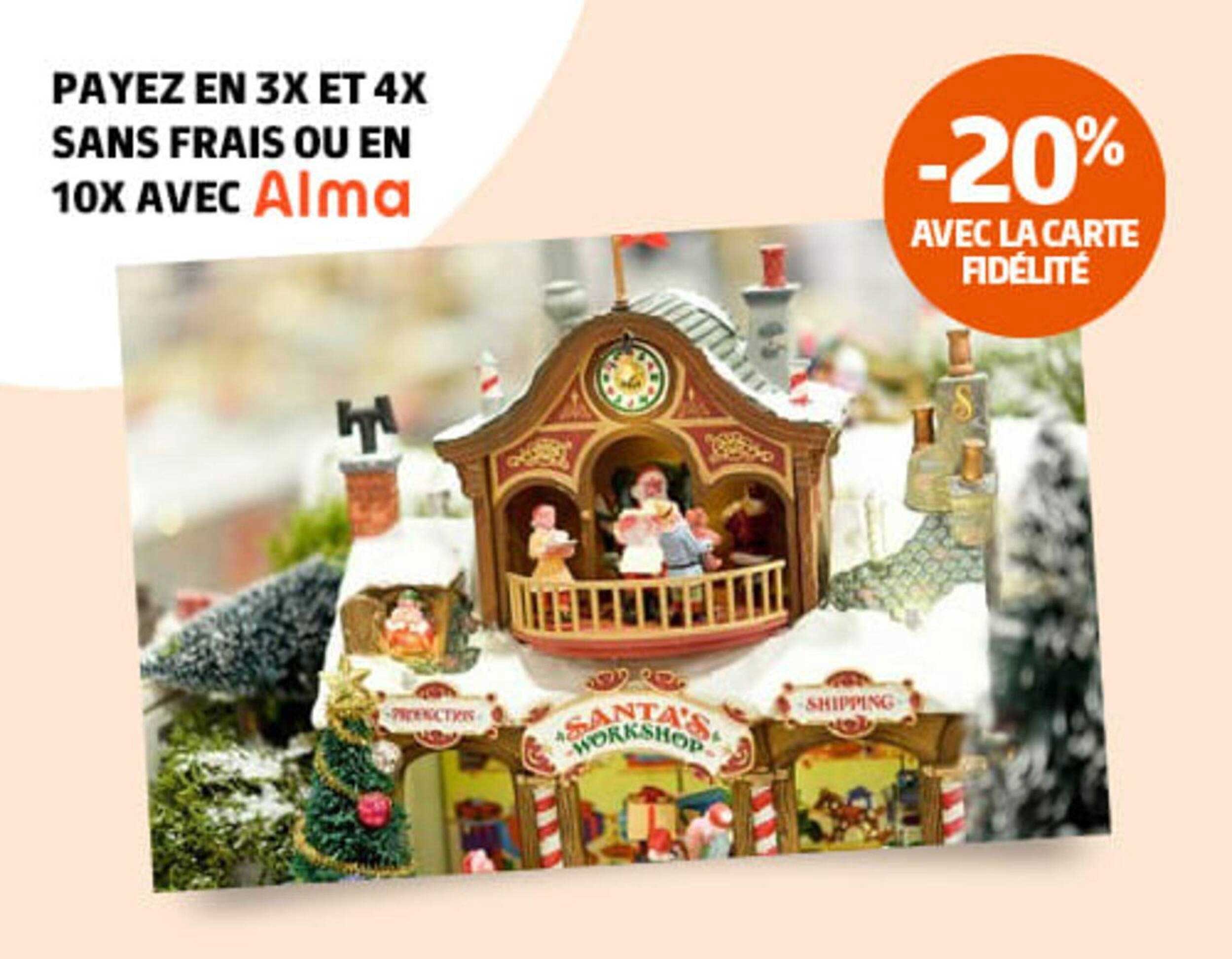 -20% avec la carte fidélité