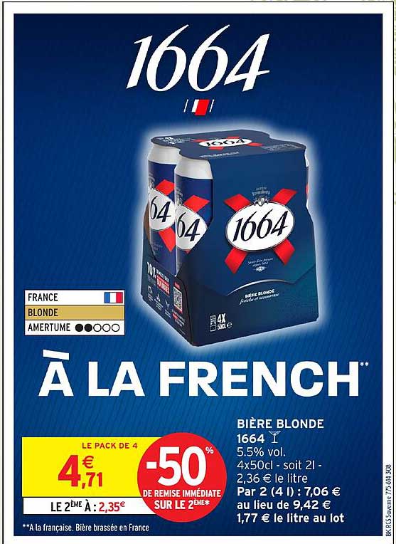 À LA FRENCH* BIÈRE BLONDE 1664