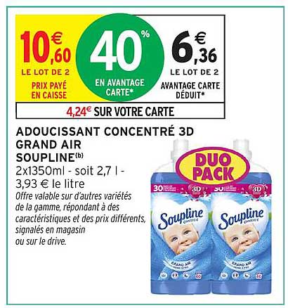 ADOUCISSANT CONCENTRÉ 3D GRAND AIR SOUPLINE