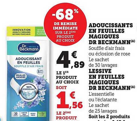 ADOUCISSANTS EN FEUILLES MAGIQUES DR BECKMANN