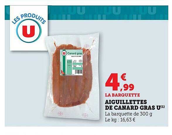 AIGUILLETTES DE CANARD GRAS U