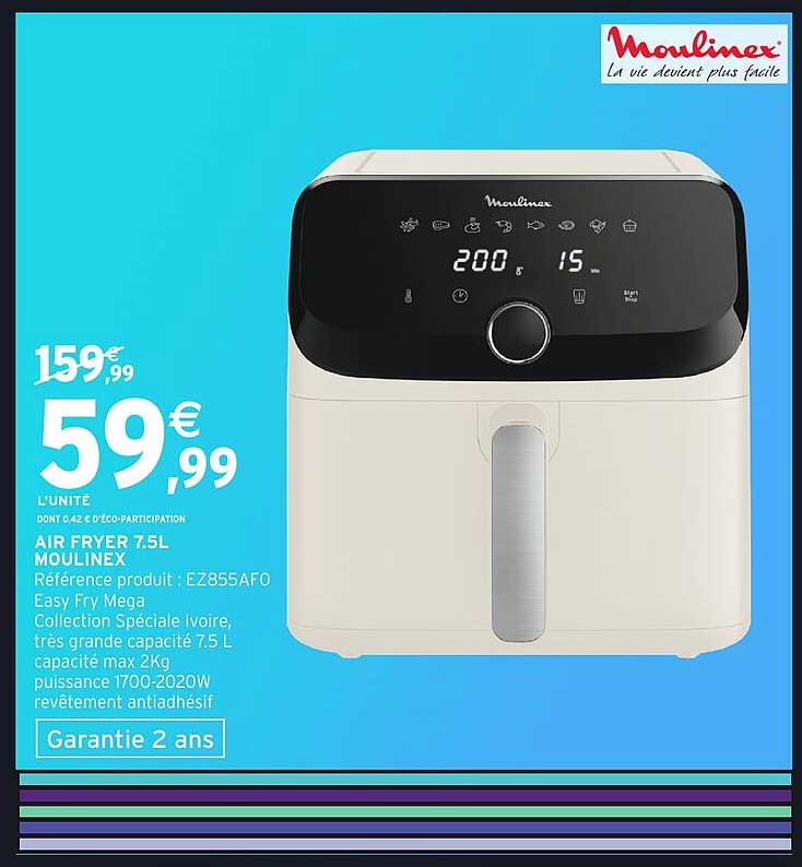 AIR FRYER 7.5L MOULINEX