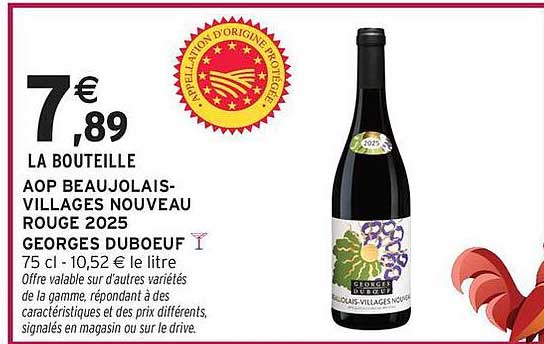 AOP BEAUJOLAIS-VILLAGES NOUVEAU ROUGE 2025 GEORGES DUBOEUF