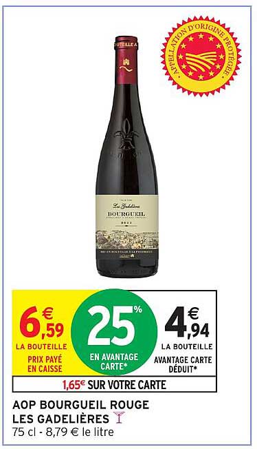 AOP BOURGUEIL ROUGE LES GADELIÈRES
