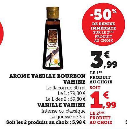 AROME VANILLE BOURBON VAHINE