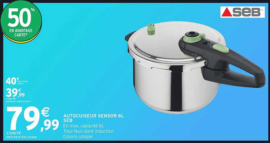AUTOCUISEUR SENSOR 6L SEB