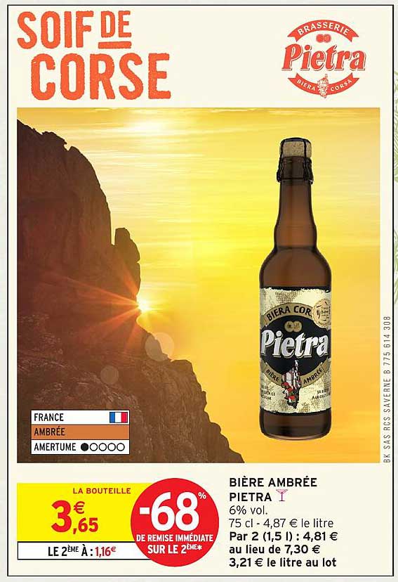 Bière Ambrée Pietra