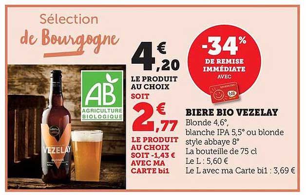 BIERE BIO VEZELAY