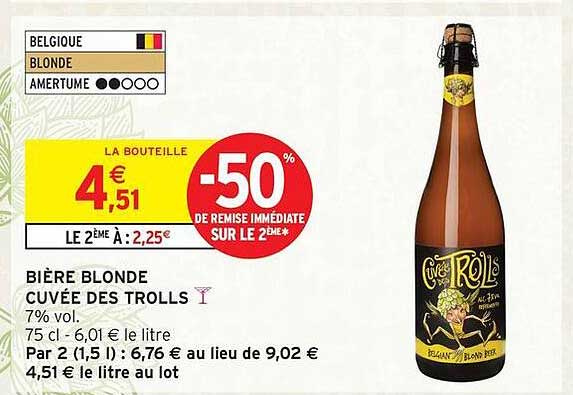 BIÈRE BLONDE CUVÉE DES TROLLS