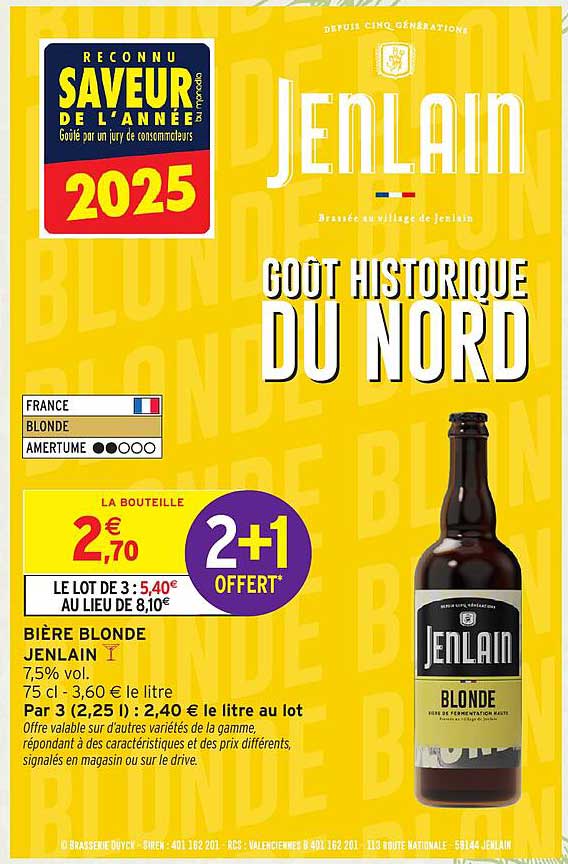 Bière Blonde Jenlain