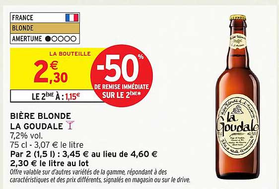 Bière Blonde La Goudale